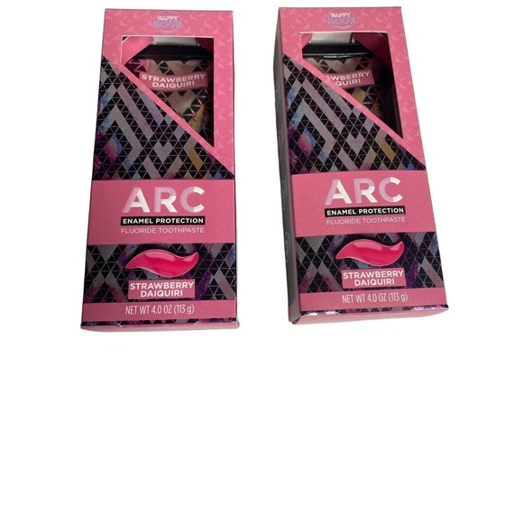 Lot of 2 ARC Enamel Protection Fluoride Toothpaste Strawberry Daiquiri EXP 8/24 - Picture 1 of 3